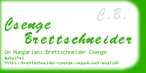 csenge brettschneider business card